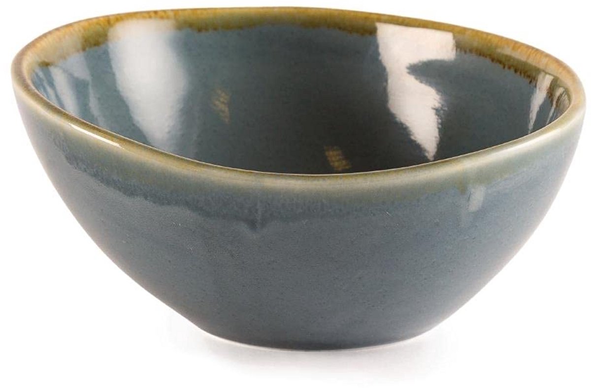 6x Keramische Serveerschalen Oceaan Blauw - Ø16.5 cm - Ideaal voor Salades en Desserts