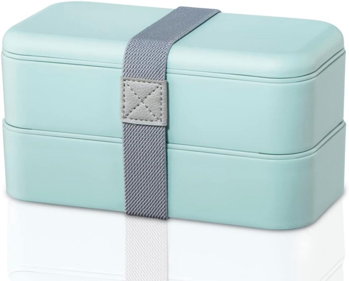 Set van 2 Stapelbare Lunchboxen (500 ml) - Lekvrije & Compacte Broodtrommel