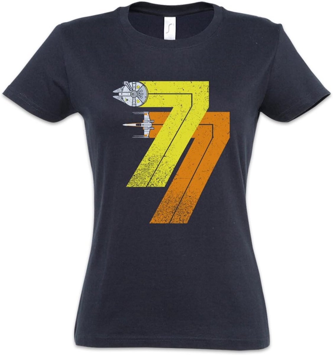 Vintage Rebel T-Shirt voor Dames - Kwaliteit Katoen Regular Fit