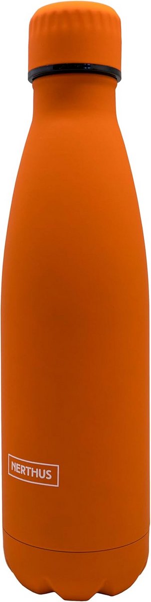 Thermosfles RVS 500 ml Oranje - Dubbelwandig Warmhoudfles Lekvrij