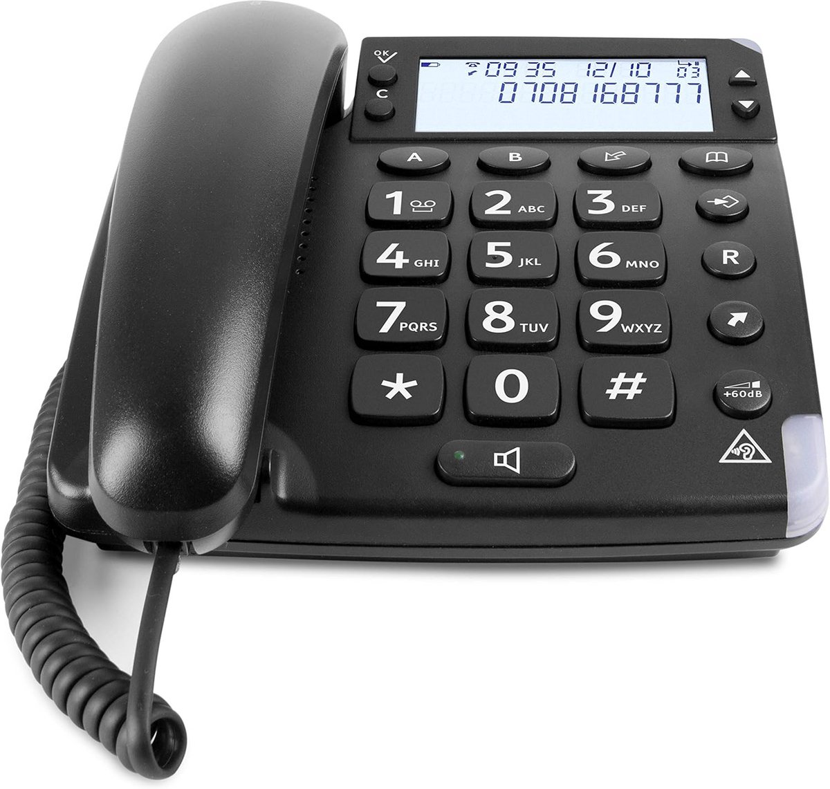 Vast Telefoon met Extra Hard Geluid en Grote Toetsen - Verstelbare Volume