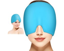 Migraine Masker - Hoofdpijn Muts - Directe Verlichting - Blauw