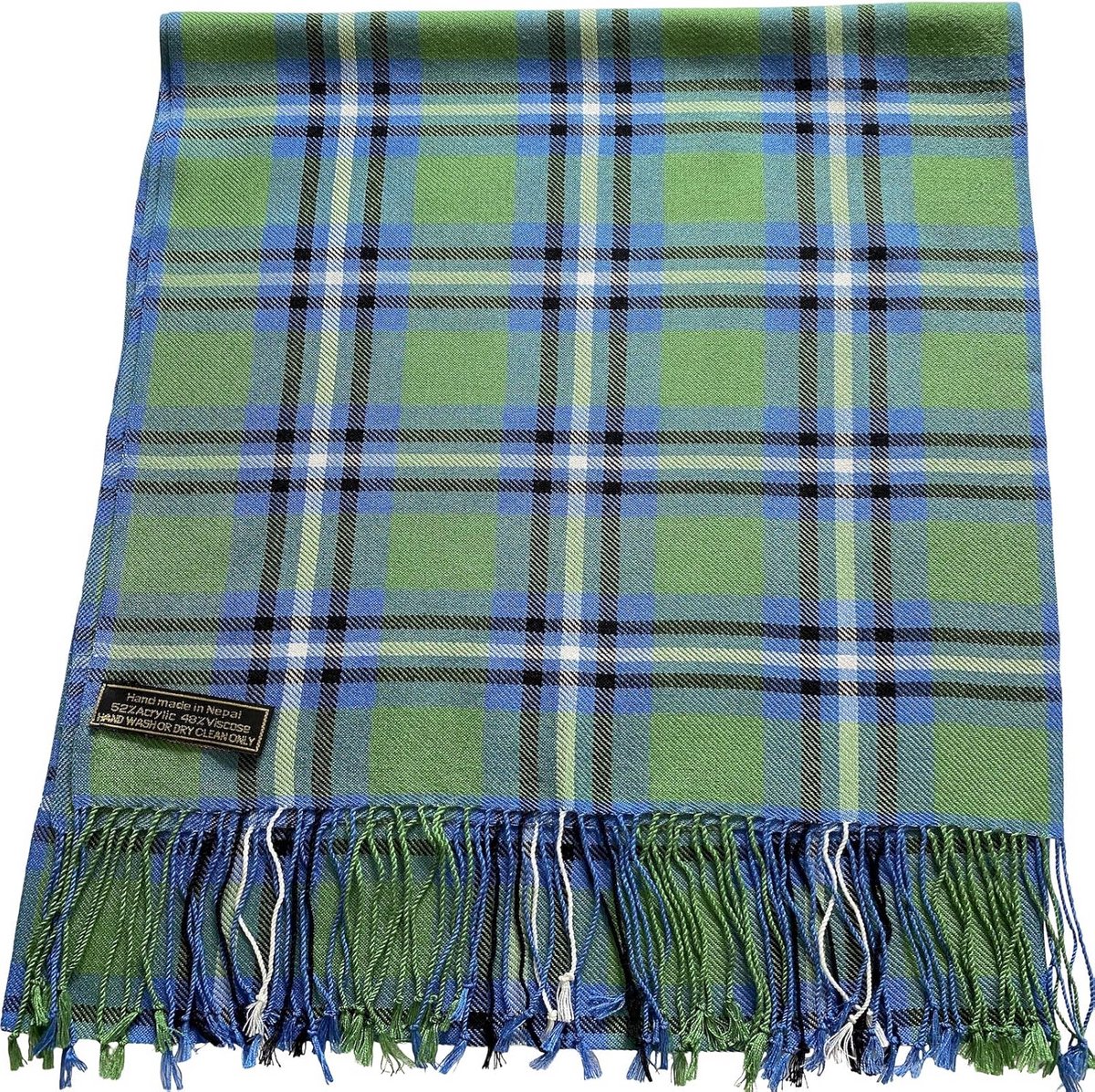 Modieuze Gebreide Herensjaal met Tartan Design voor Herfst en Wintercomfort