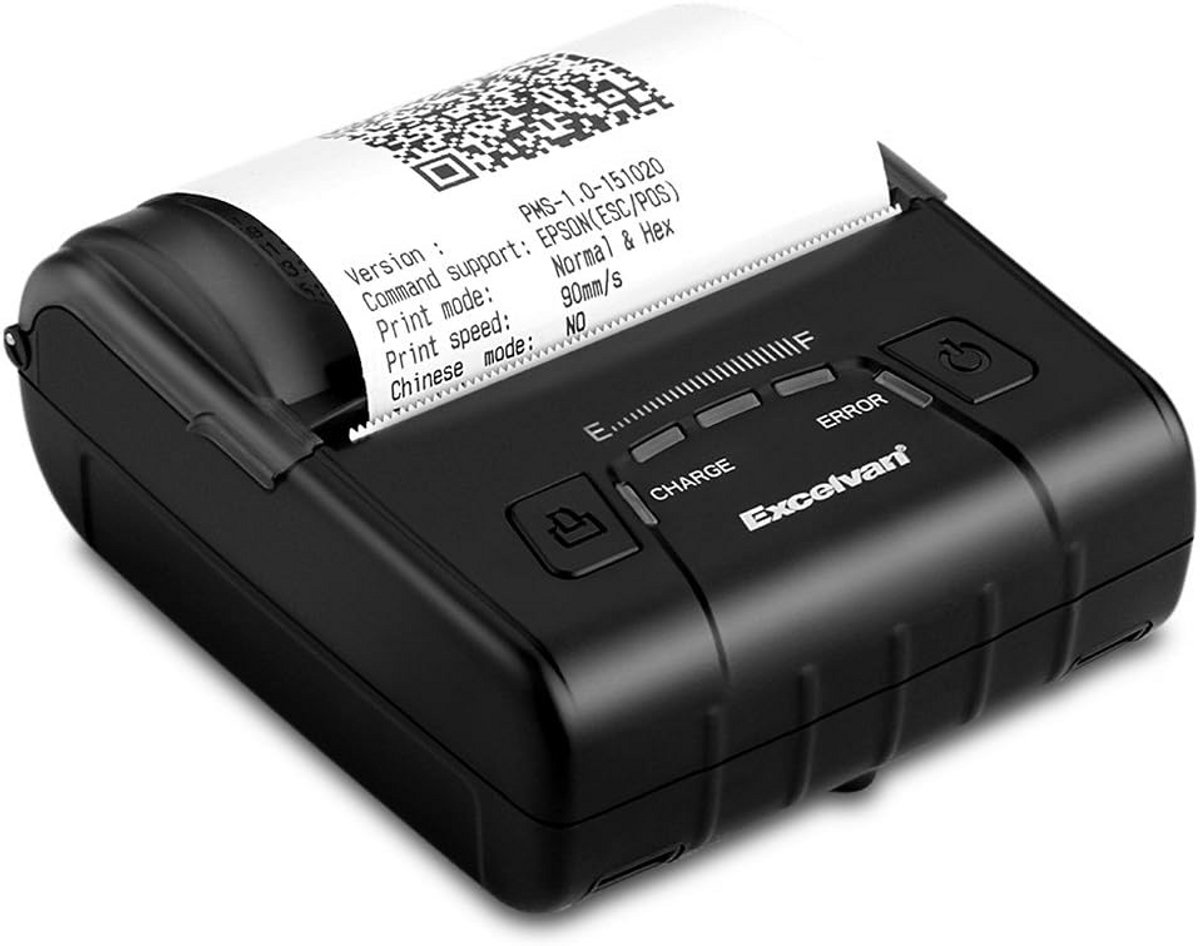 Draagbare Thermische Bonprinter, Draadloos & USB, 80mm, Geschikt voor POS Systemen