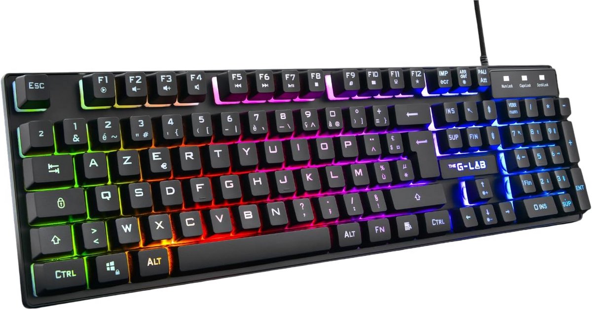 Gaming Membraantoetsenbord met RGB-verlichting - Stil en Nauwkeurig Typen
