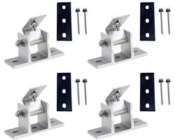 Homtas Dakhaken 4 stuks, Voor Zonnepaneelmontage, Individueel Verstelbare PVC Modulehouder Voor Zonnepanelen Op Campers, Daken En Muren