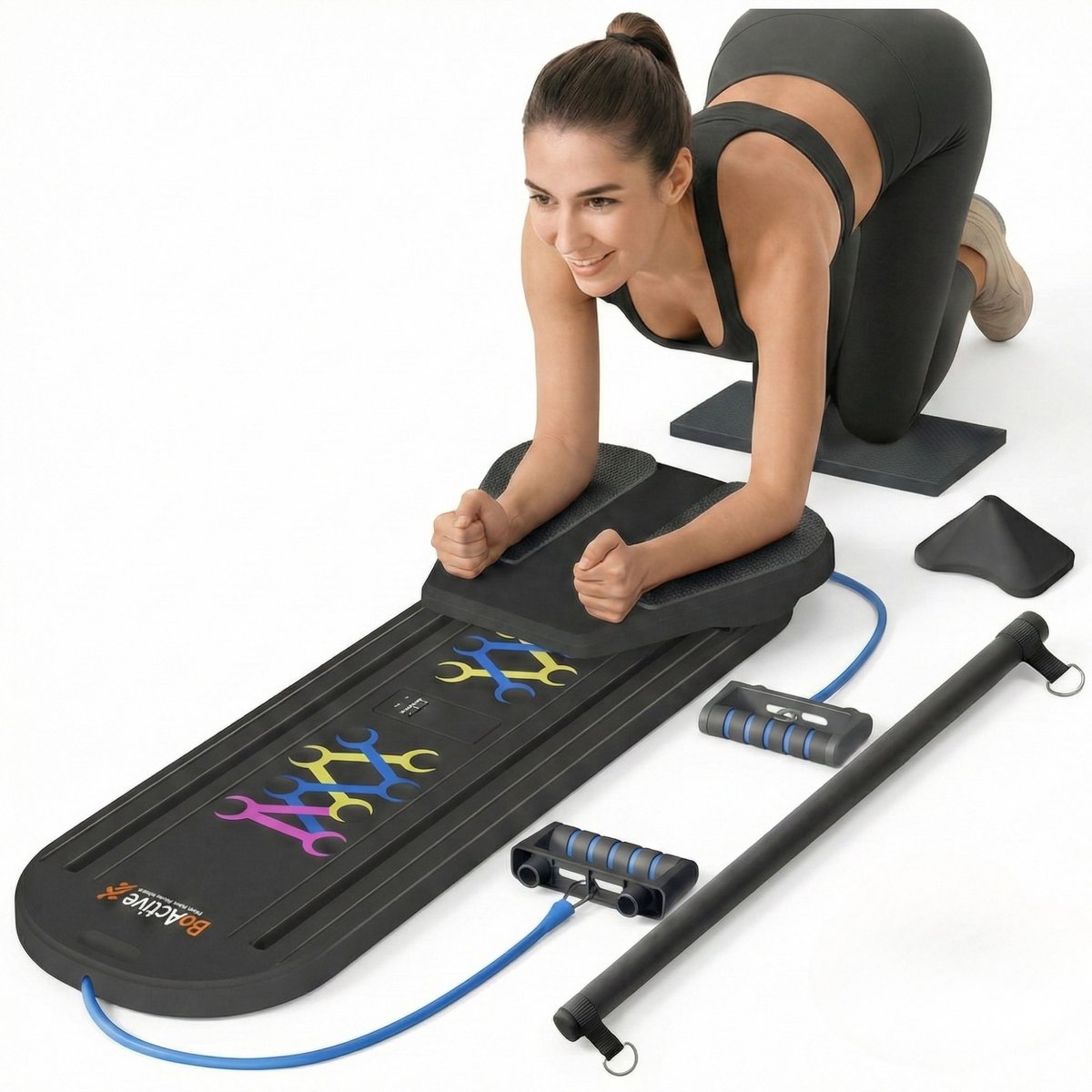BoActive® Pilates Board Pro Opvouwbaar Fitness Board - BA-commerce - €79,95