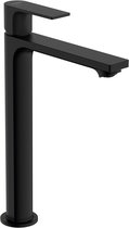 hansgrohe Rebris E - Wastafelmengkraan - Ééngreeps bediening - CoolStart energiebesparend - EcoSmart+ waterbesparend - Met trekwaste - 240mm maat - Mat Zwart