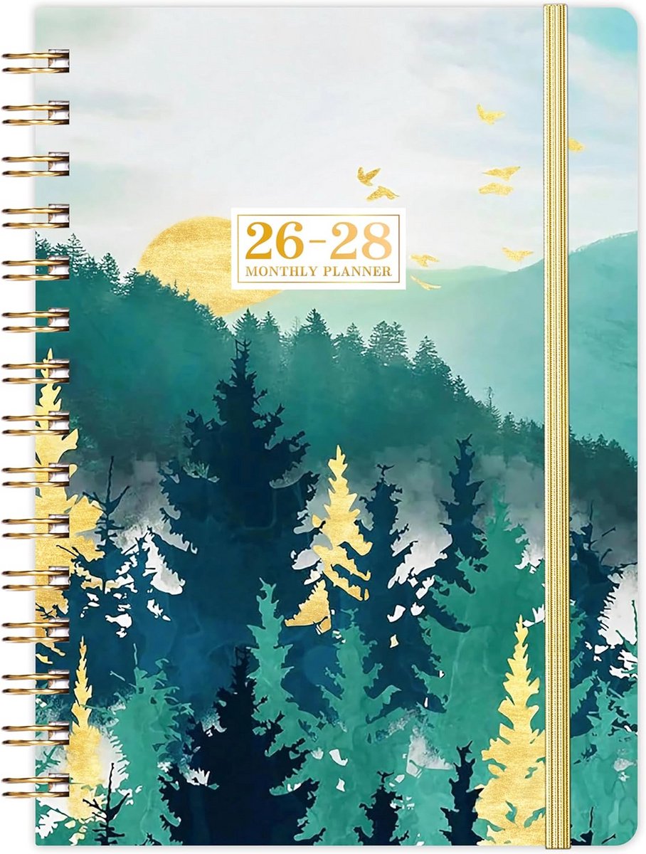3-Jarige Maandplanner 2026-2028 - Groot Formaat Agenda met Tabs en Harde Kaft