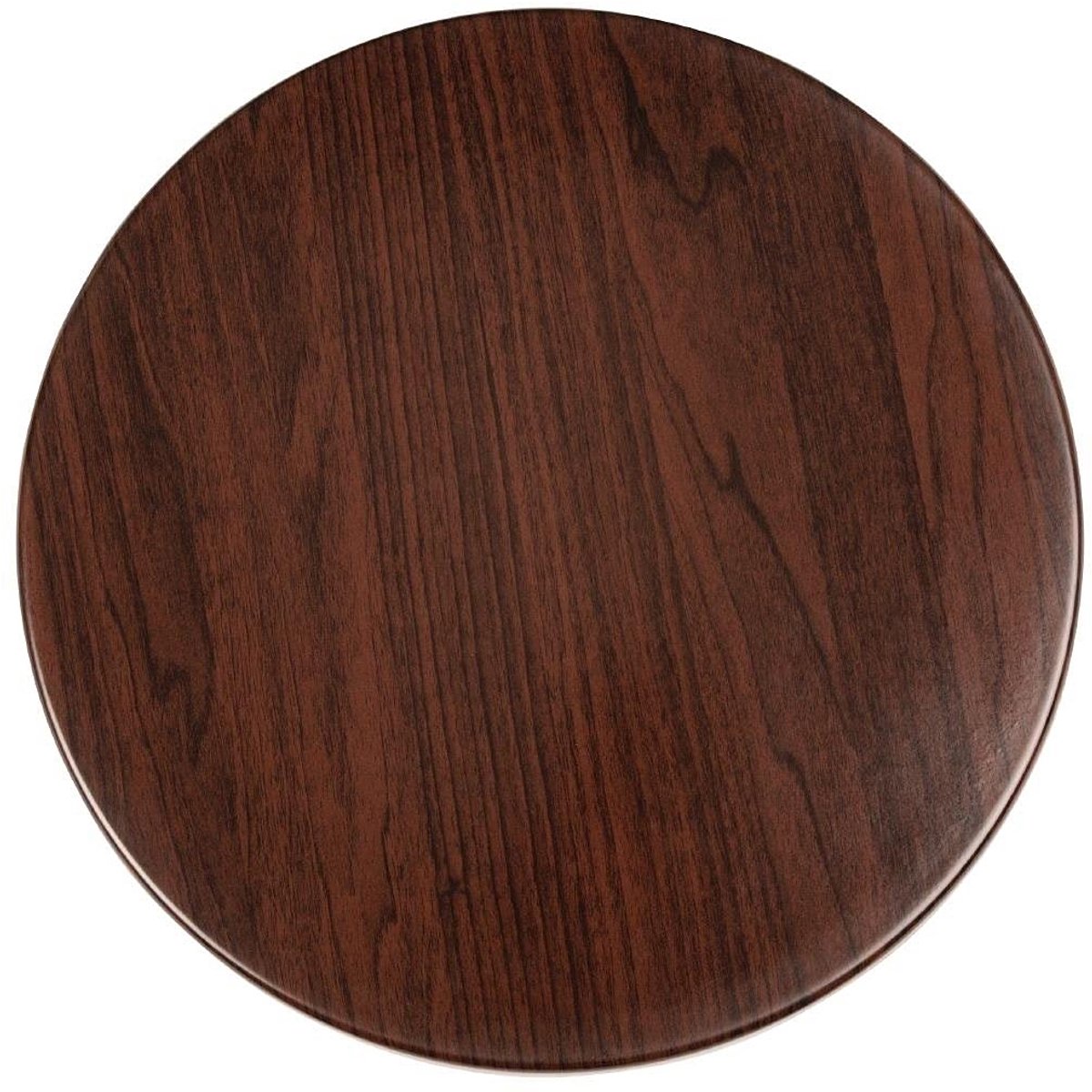 Ronde Tafelblad Donkerbruin Hout voor Keuken of Restaurant 600mm Diameter