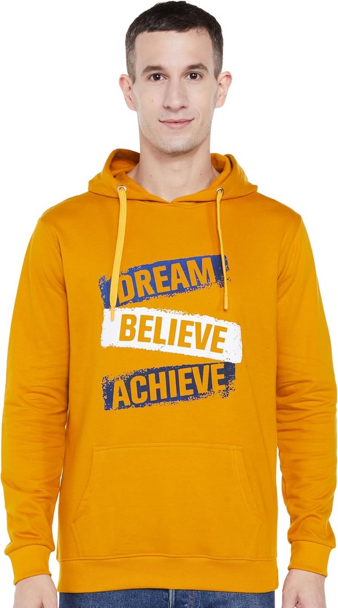 Heren Fleece Hoodie Trui Met Capuchon - Warm & Zacht Katoen