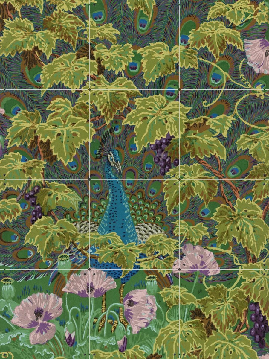 IXXI Vineyard, Walter Crane & Victoria and Albert Museum - 60 x 80 cm - Gratis ophangtool - Grote wanddecoratie en posters - Kleurrijk, Art Nouveau