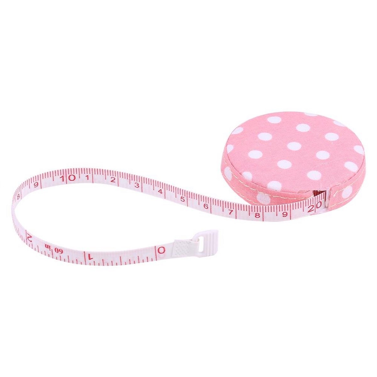 Intrekbaar Meetlint 150 cm - Flexibel Stoffen Meetlint voor Lichaam, Taille en Naaiwerk