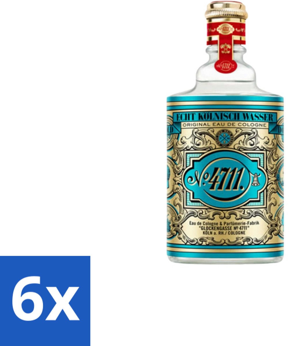 4711 – Eau de Cologne – Unisex – Citrus & Lavendel – 90 ml - Voordeelverpakking - 6 stuks