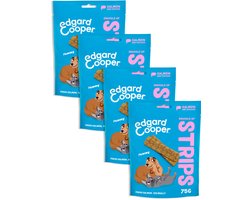 4x Edgard & Cooper Adult Strips Zalm & Kip 75 gr