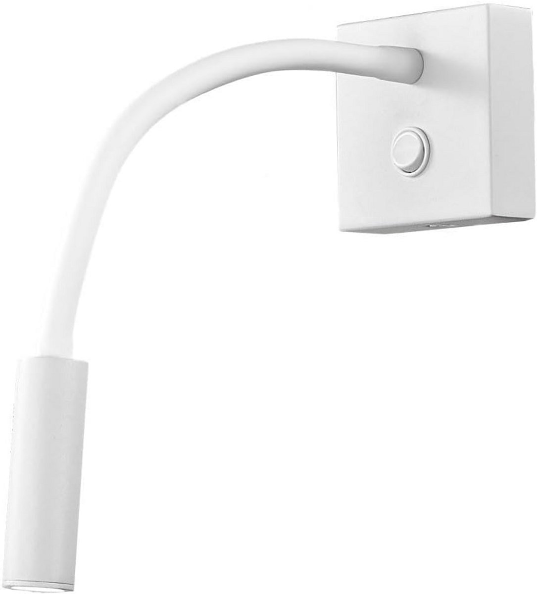 Flexibele LED Wandlamp met Draaibare Arm - Warm Wit Licht voor Nachtkastje, Slaapkamer of