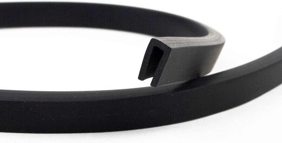 Flexibel Rubber Afdichtingsprofiel 3 Meter - EPDM Randbescherming voor Glas en Platen