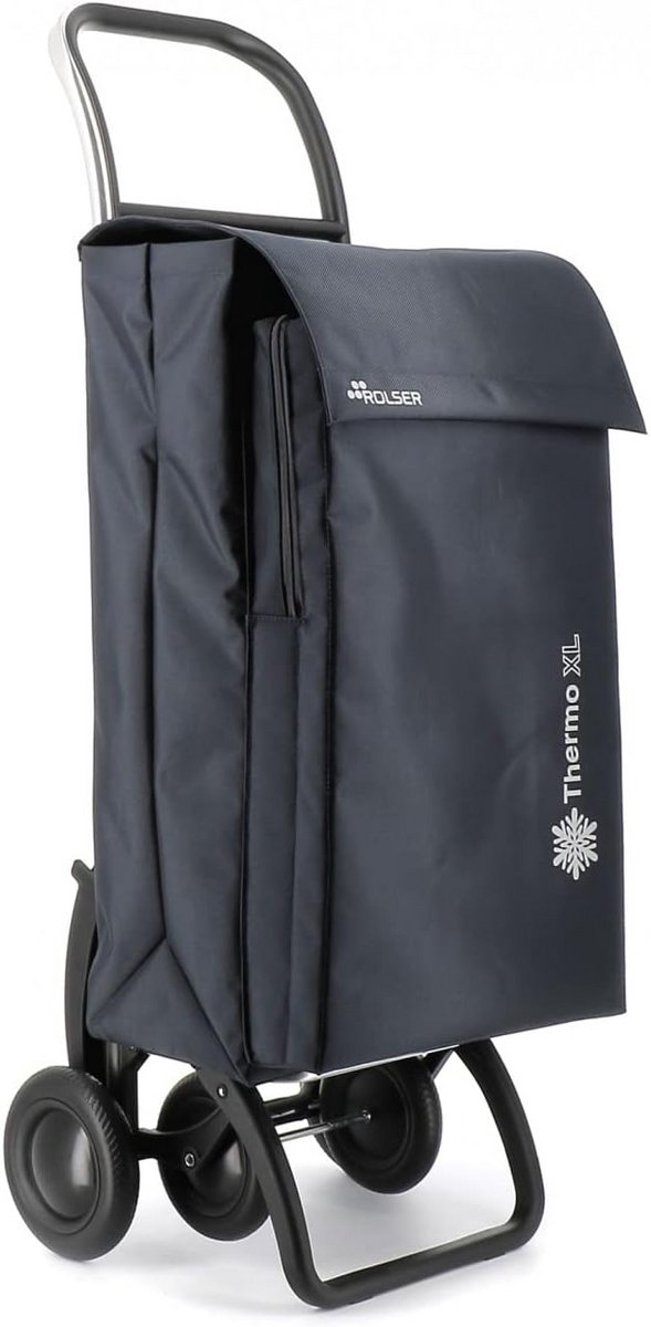 Inklapbare Vierwiel Boodschappentrolley XL met Thermovak