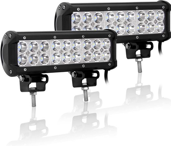 Willpower 54W LED-werklampenset – 2 Stuks, 23 Cm, 12V/24V, IP67, Spotstraal, Voor Tractor, Boot, 4x4 2 miniatura