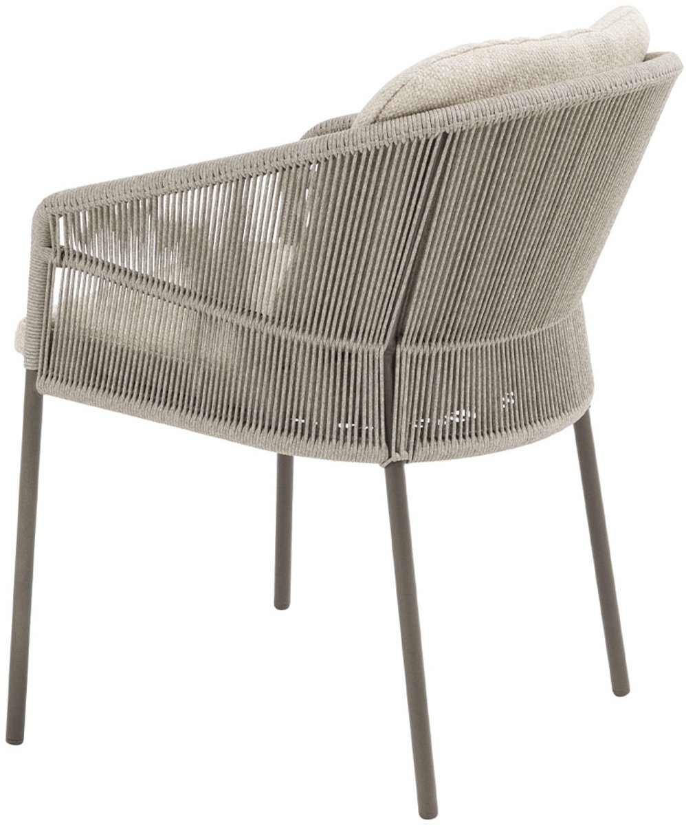 4 Seasons Outdoor Florence chaise de jardin dining avec 2 coussins - terre