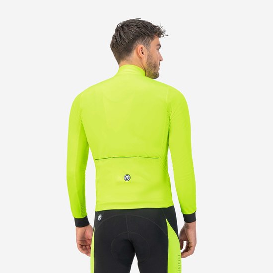 Rogelli Core Heren Fietsshirt - Lange mouw - Fluor/Zwart van Rogelli — afbeelding 3