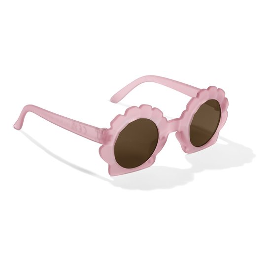 Little Dutch kinderzonnebril Shell Mermaid Pink - roze transparante schelp zonnebril - sunglasses
