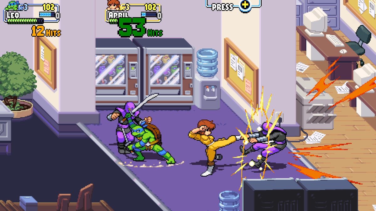 Teenage Mutant Ninja Turtles Shredder’s Revenge Anniversary Edition game met pixel art, co-op tot 6 spelers, DLC Dimension Shellshock - Afbeelding 3