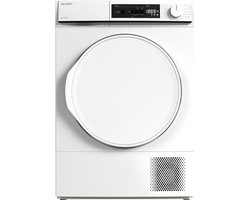 Sharp KDNHA9S6PWEBX – warmtepomp droger – 9 kg – energie label E – 15 programma’s – LED binnenverlichting – wit –