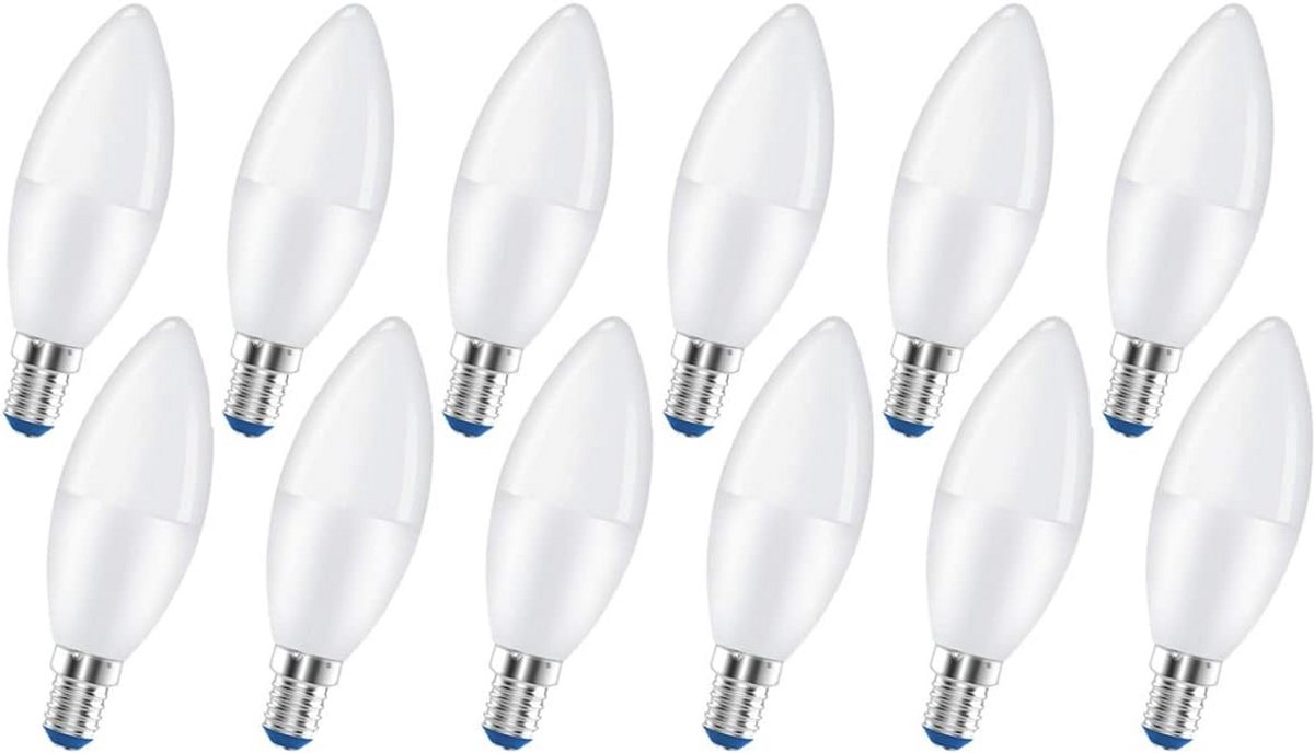 E14 LED Kaarslamp 8W (64W Vervanging) - 720 Lumen - Dimbare Koud Wit Licht - Ø37mm