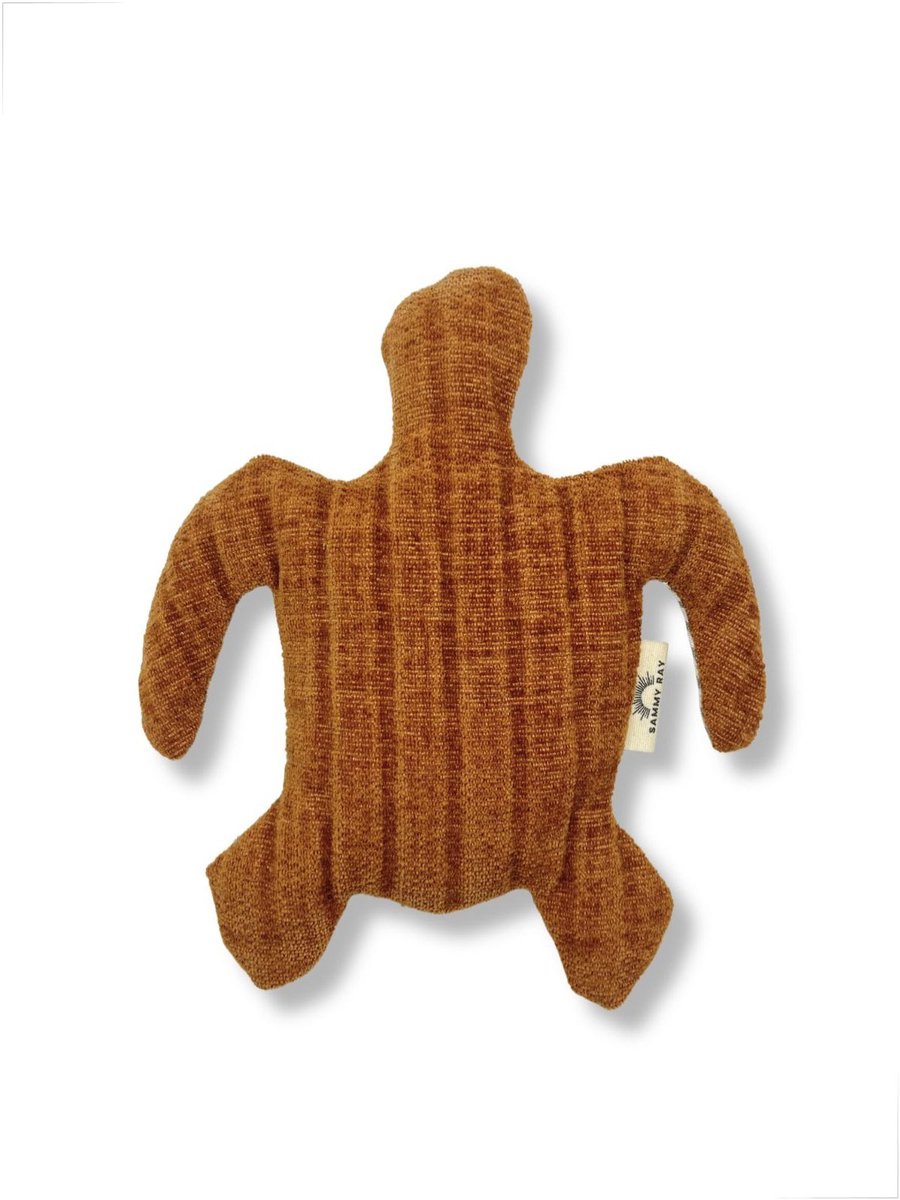 Warmteknuffel lavendel - Schildpad - Koper Beige - Duurzaam cadeau - Lavendel tarwe vulling