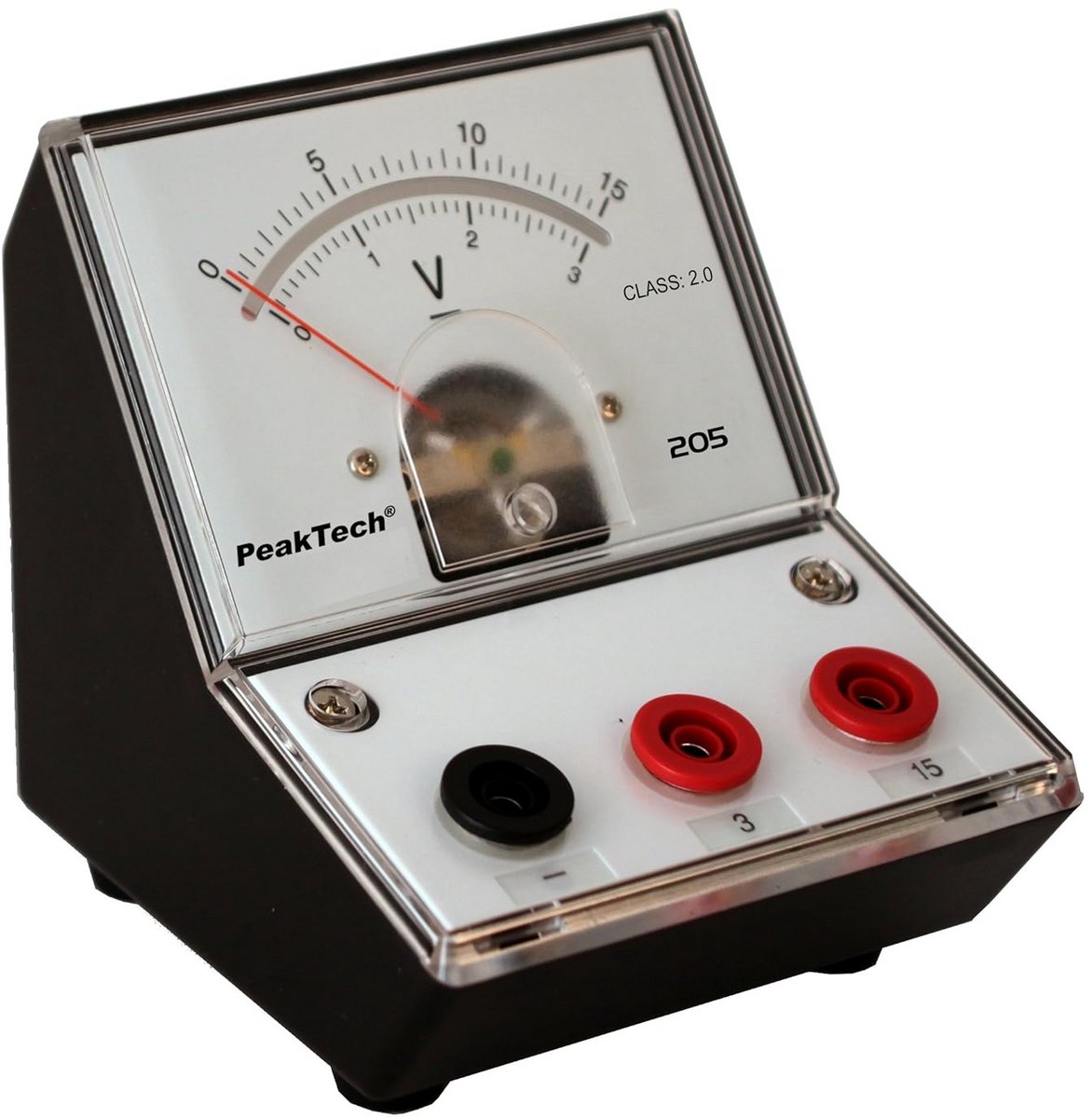 Analoge Spanningsmeter/Voltmeter met Spiegelschaal (0-3V/15V DC)