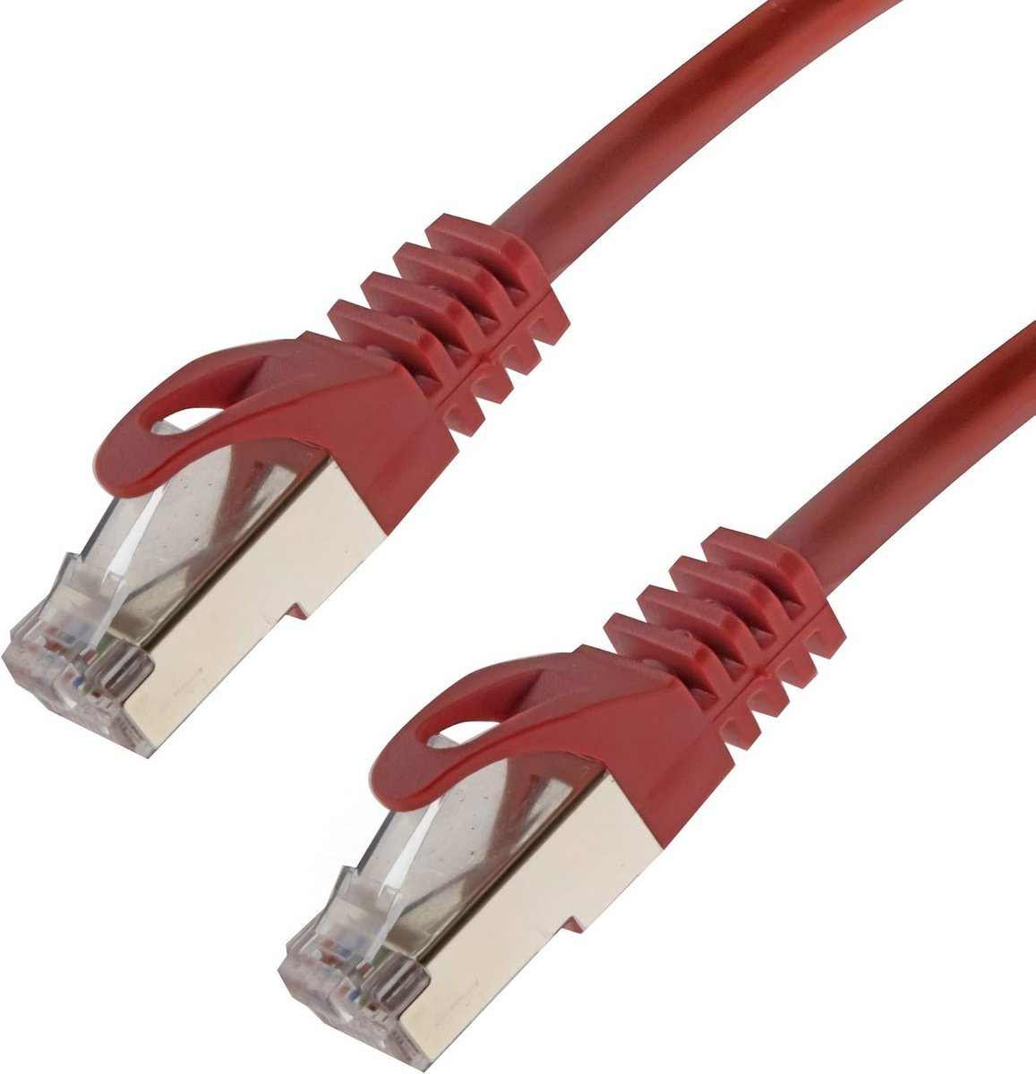 Netwerkkabel 50 meter CAT7 S/FTP PiMF Rood voor 10 Gigabit Ethernet