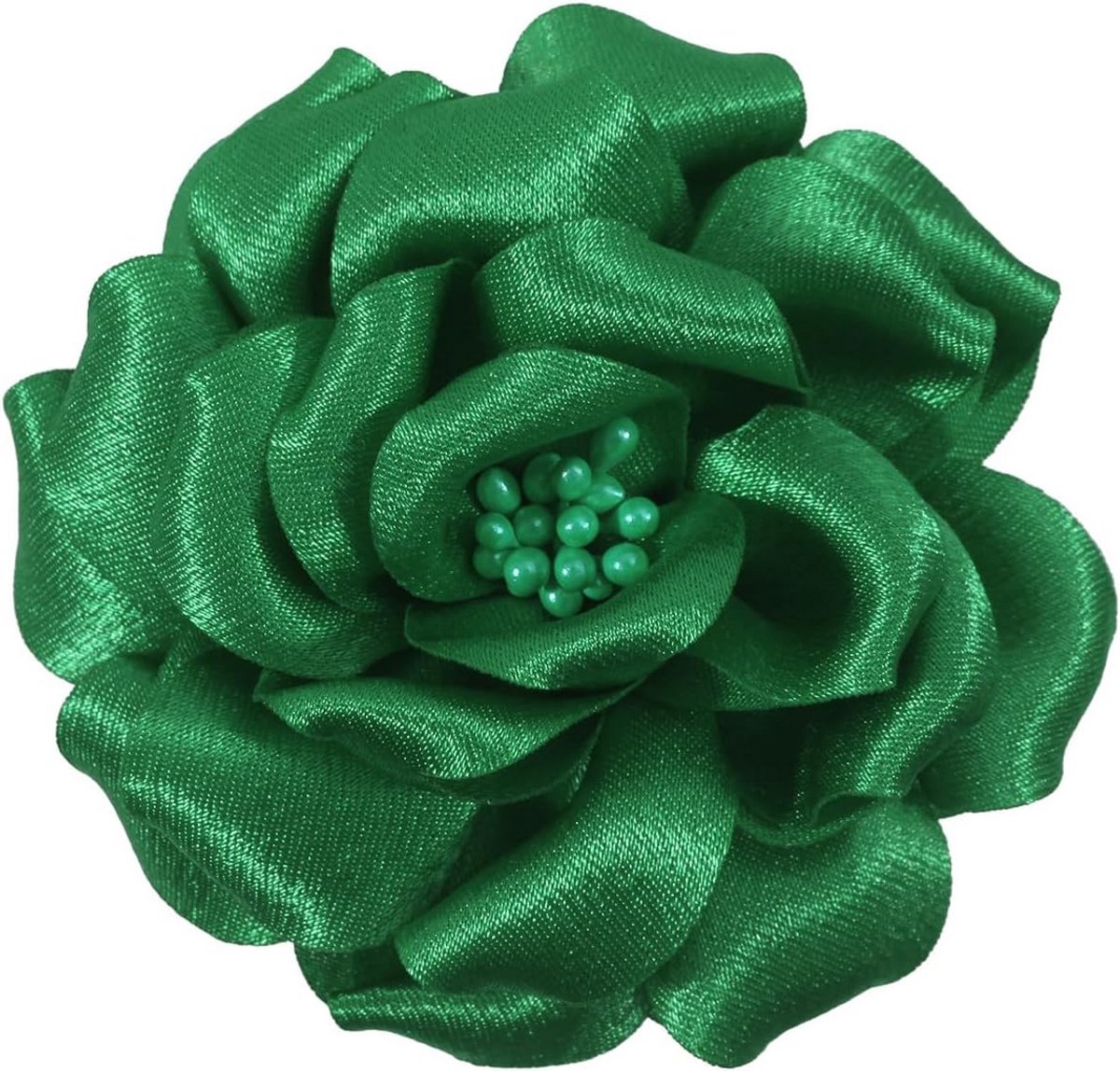Elegante Groene Roos Haarclip - Bruiloft & Feest Haaraccessoire voor Dames