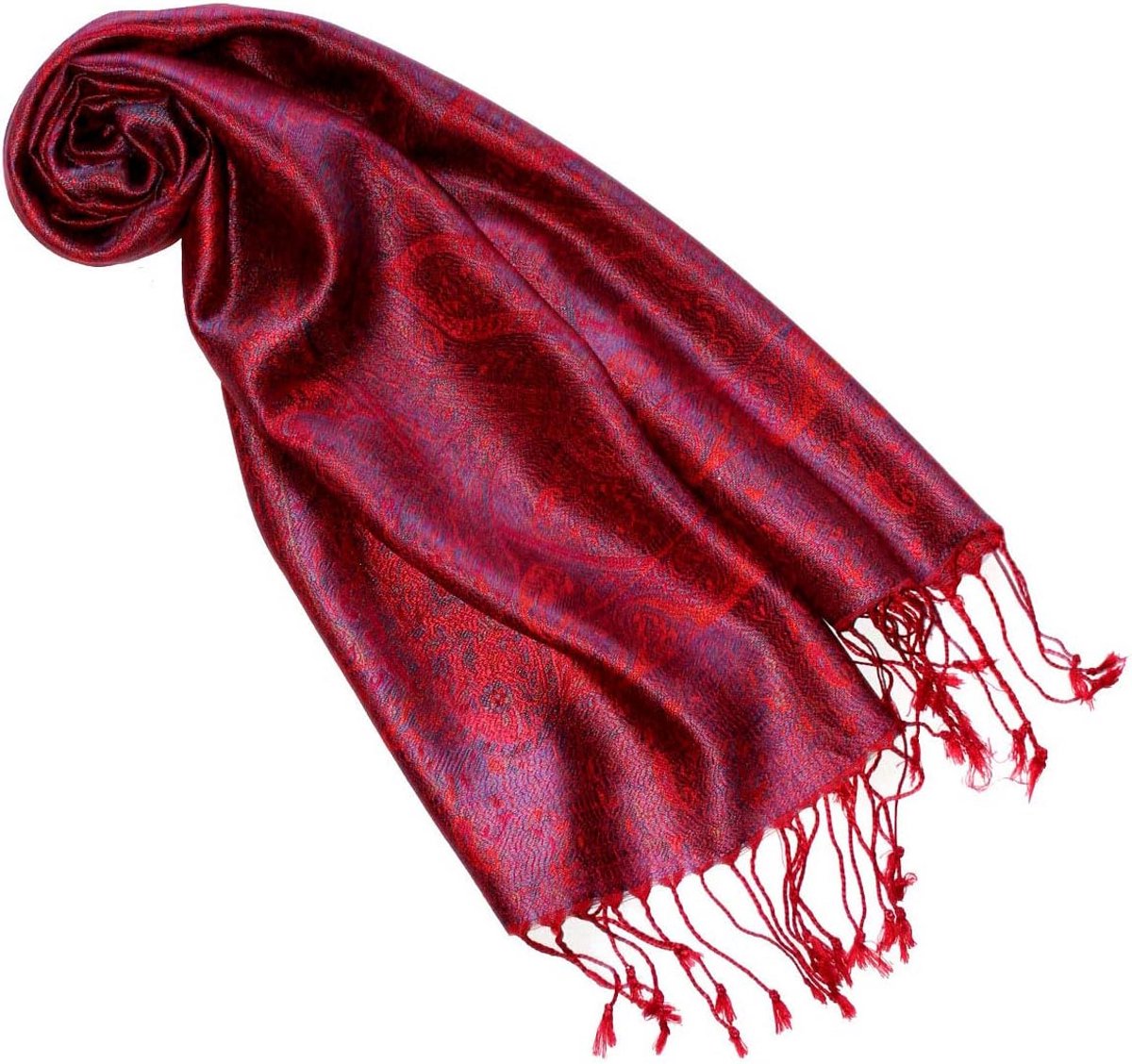 Luxe Zijden Sjaal voor Dames - 100% Pure Zijde met Elegant Paisley Patroon