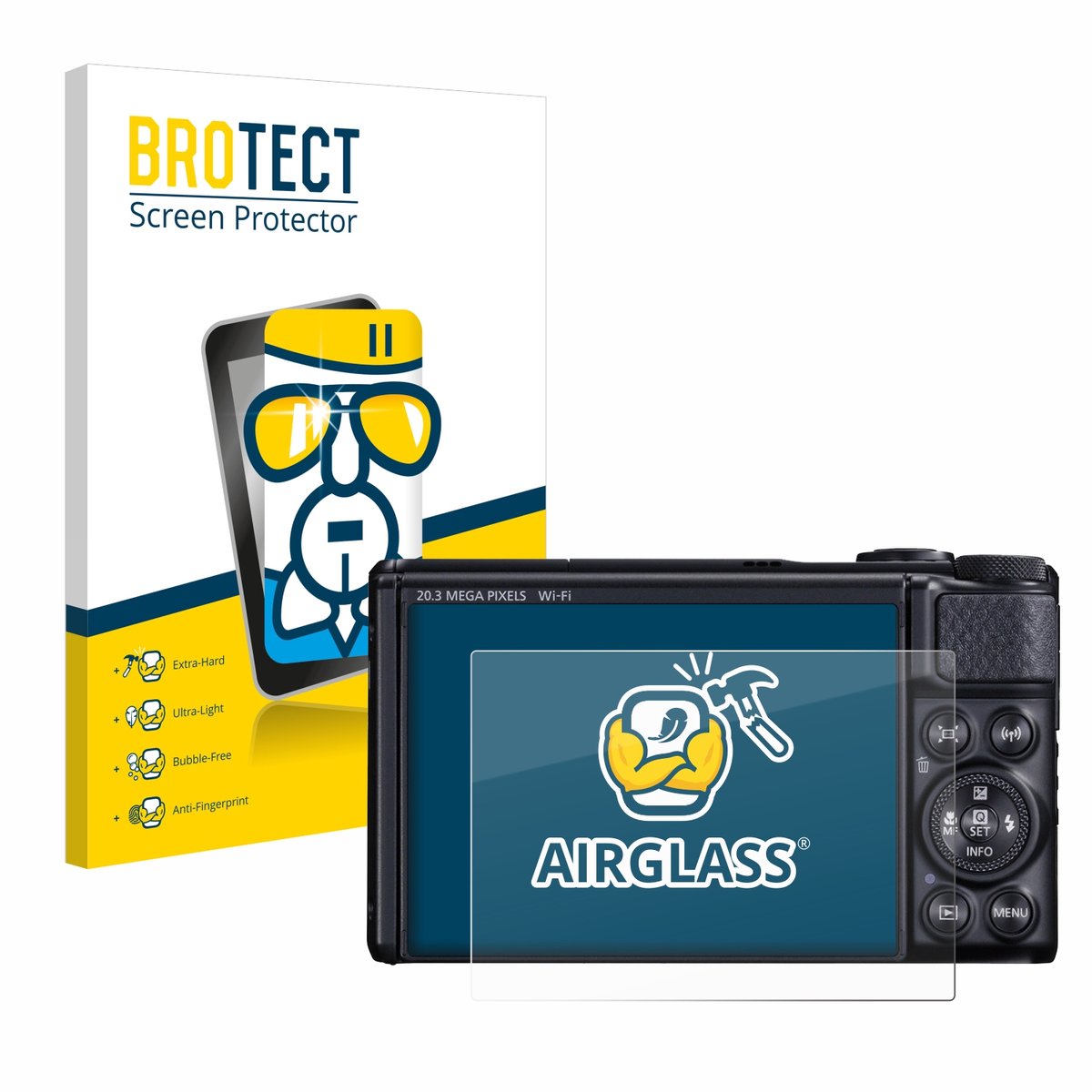 Screenprotector voor Canon PowerShot SX740 HS / Lite Beschermglas transparant