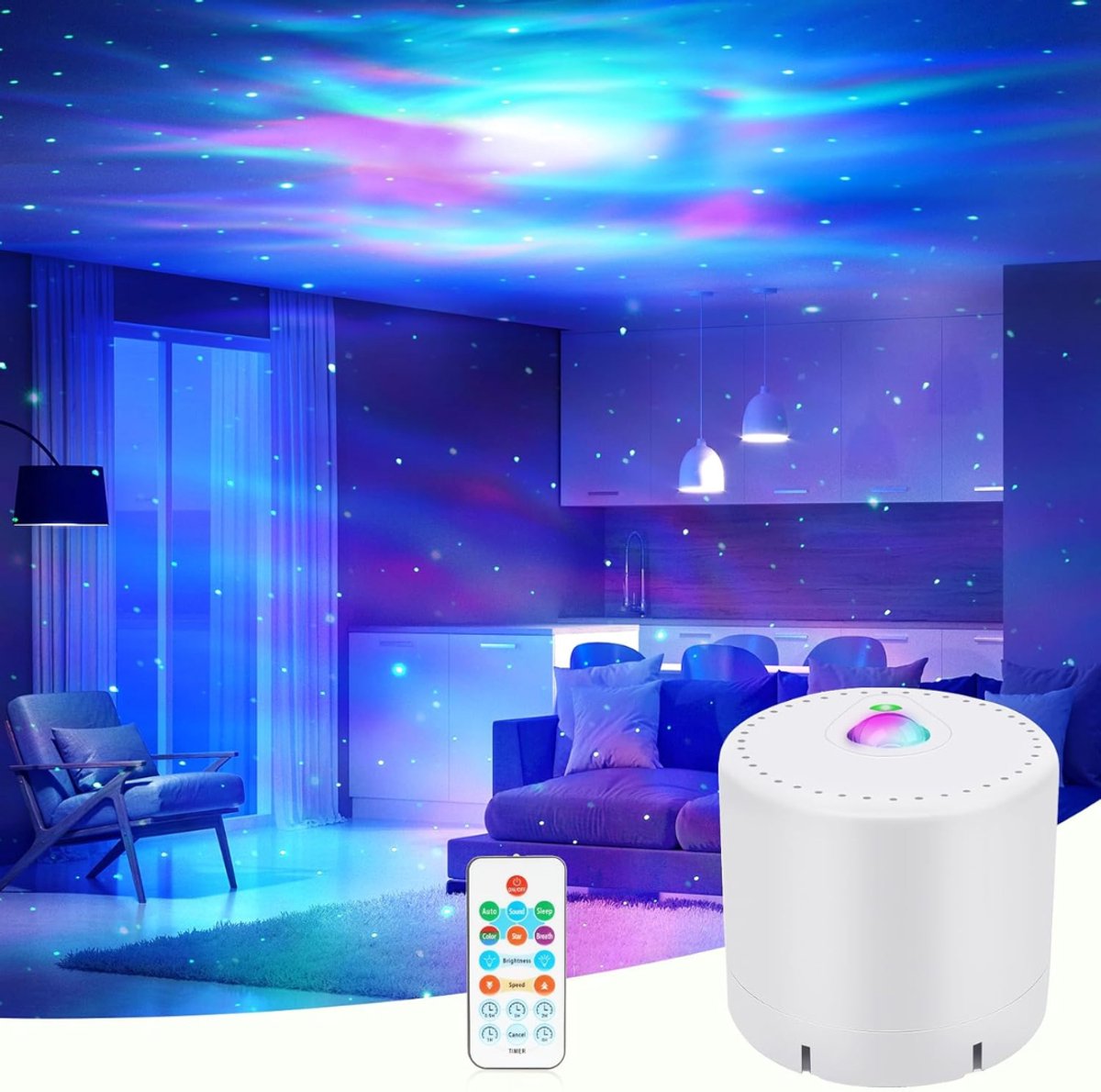 VH Supplies®Sterren Projector - Galaxy Projector - Sterrenhemel - 14-in-1