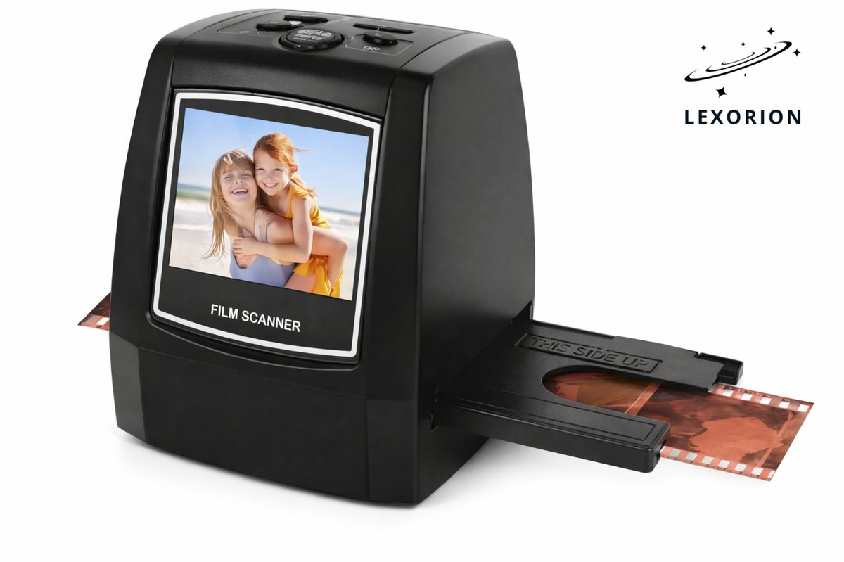 Lexorion Diascanner & Filmscanner – Digital Scanner – Digitaliseert 35mm, 135, 110, 126 & Super 8 Negatieven – 2,4” LCD Scherm – Opslaan op SD-kaart – Zonder Computer – USB & TV-uitgang