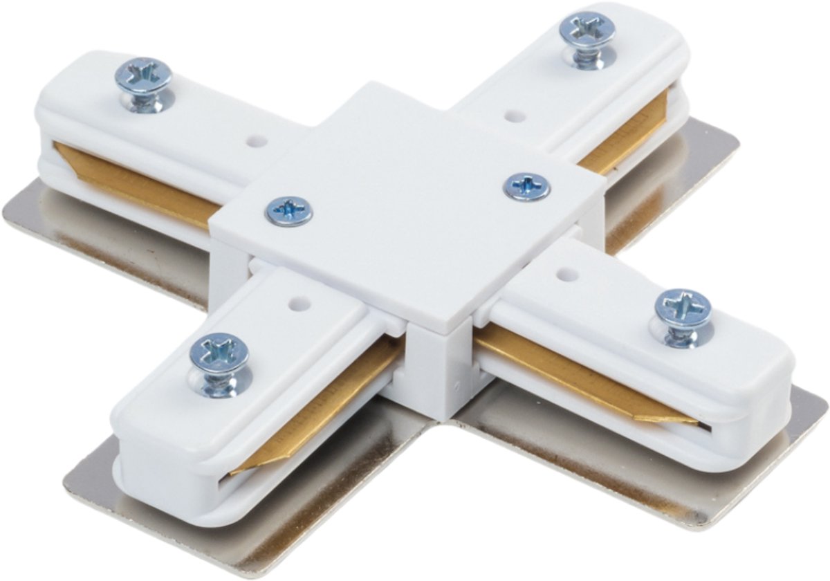 Qub X-Koppelstuk - Wit - 1-fase Railverlichting