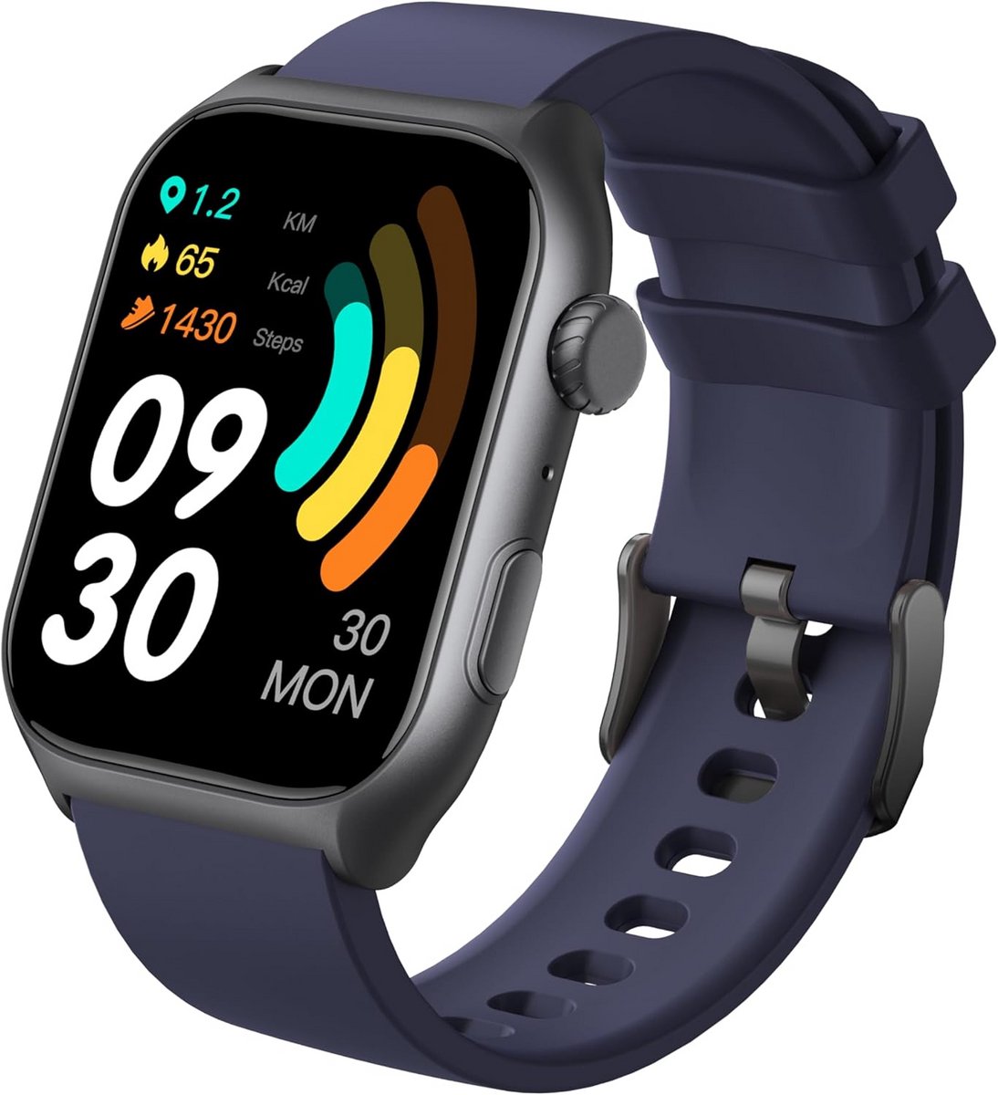 Smart Watch Mannen Vrouwen met Bellen, Hartslagmeter en Stappenteller IP68