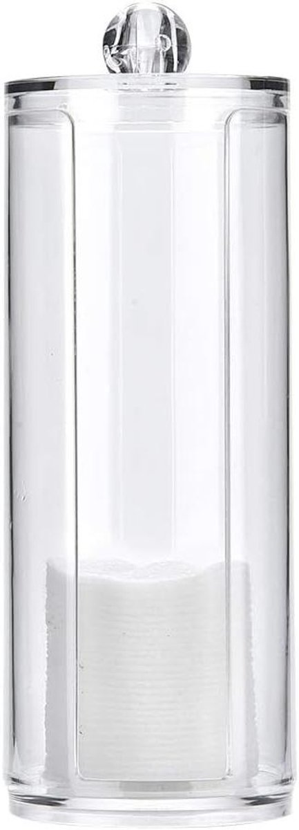 Wattenschijfjes Opbergcontainer - Acryl Organizer met Houder voor Pads