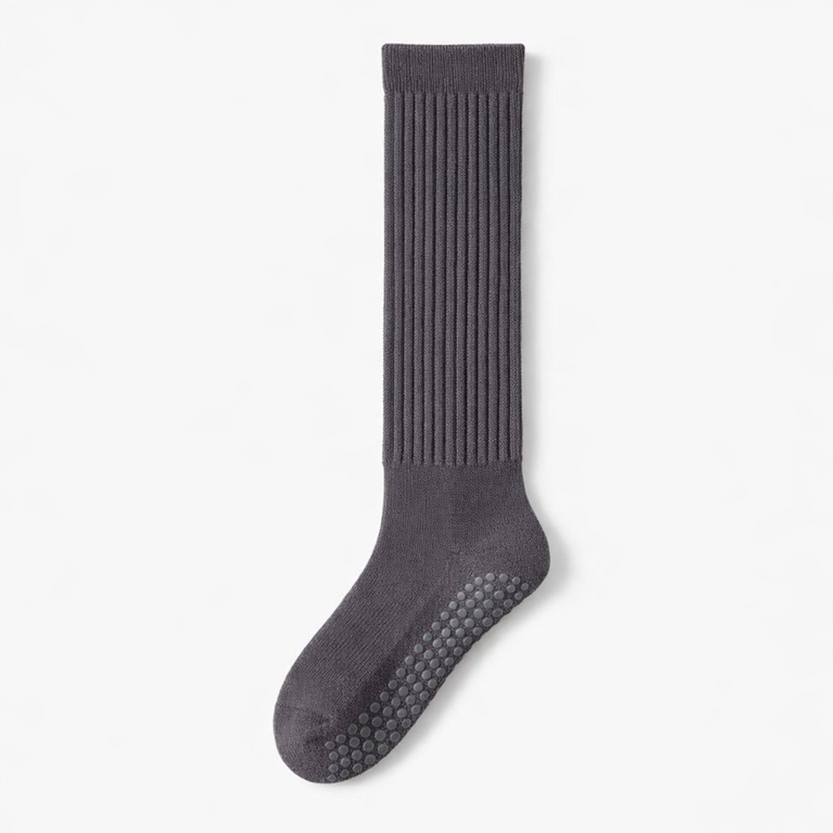 Yoga & Pilates Sokken Dames - Sportsokken – Antislip – Katoen – Siliconen Grip – Donker Grijs – EU 36-40