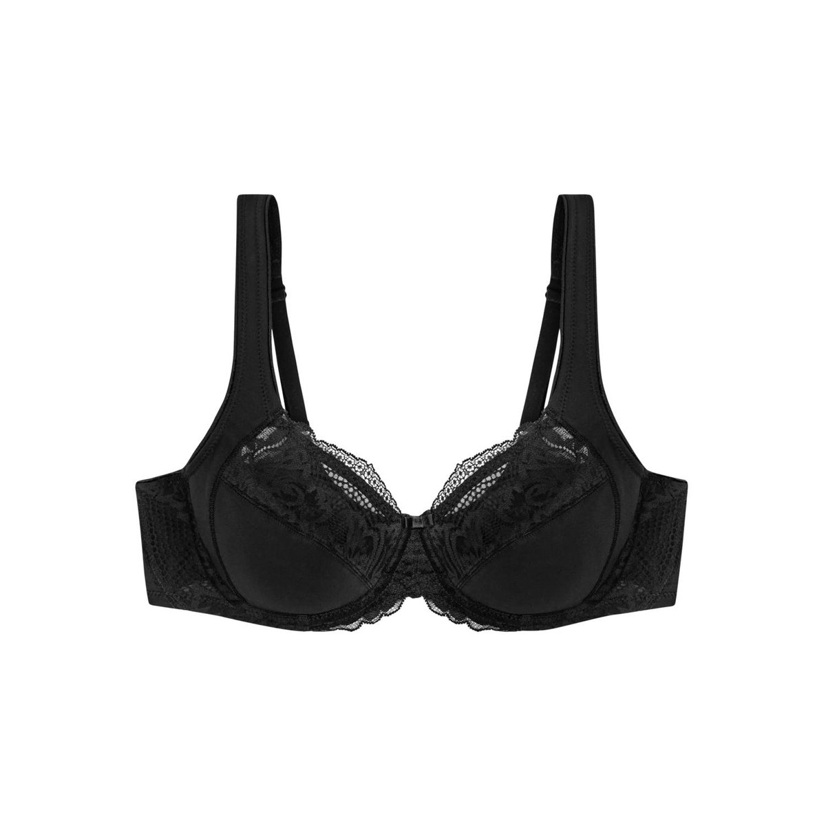 Triumph Modern Lace + Cotton W02 -BH met beugel - Zwart - 105-120 B Black
