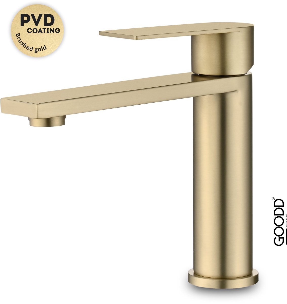 GOODD® Bourg - Wastafelkraan - Kraan - Mengkraan - Goud - Rvs