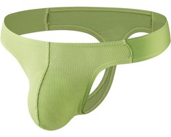 Heren Jockstrap Ondergoed Stretchy Luchtige Slip Bikini met T-Achterkant