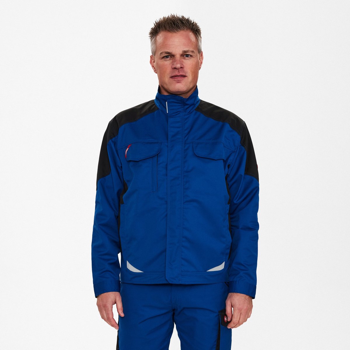 Engel Galaxy Light werkjack 1290-880 - Surfer Blue / Black - 4XL