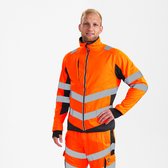 Engel Safety softshell jack 1158-237 - Hi-vis Orange / Anthracite Grey - 6XL
