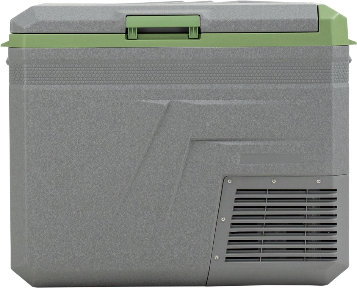 Steamy-E Single Zone Elektrische Compressor Koelbox - Single Zone - 46 liter - 12V en 230V - voor auto en camping - Grijs