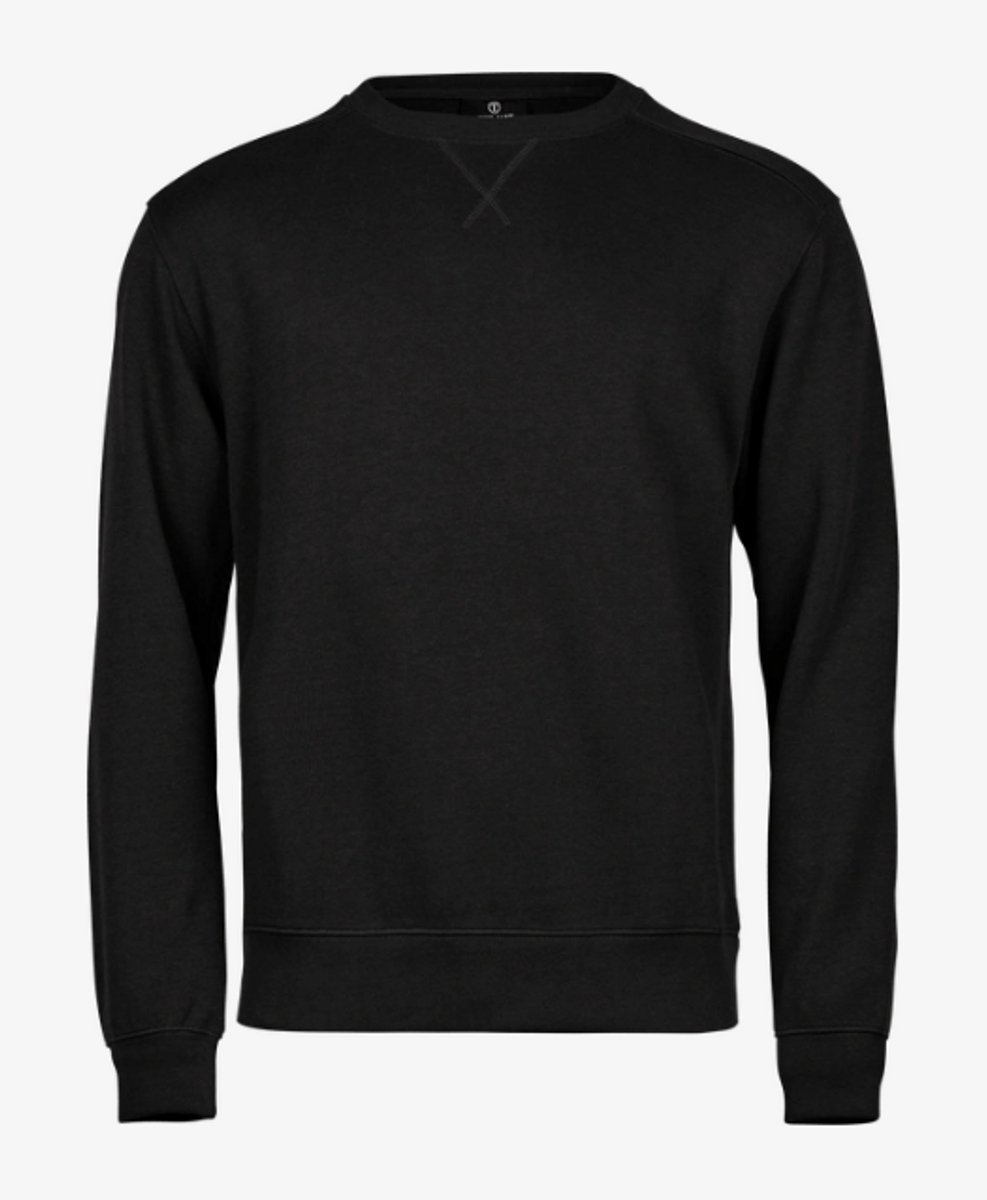 Tee Jays - Ribbed Interlock Crew Neck - Navy - M