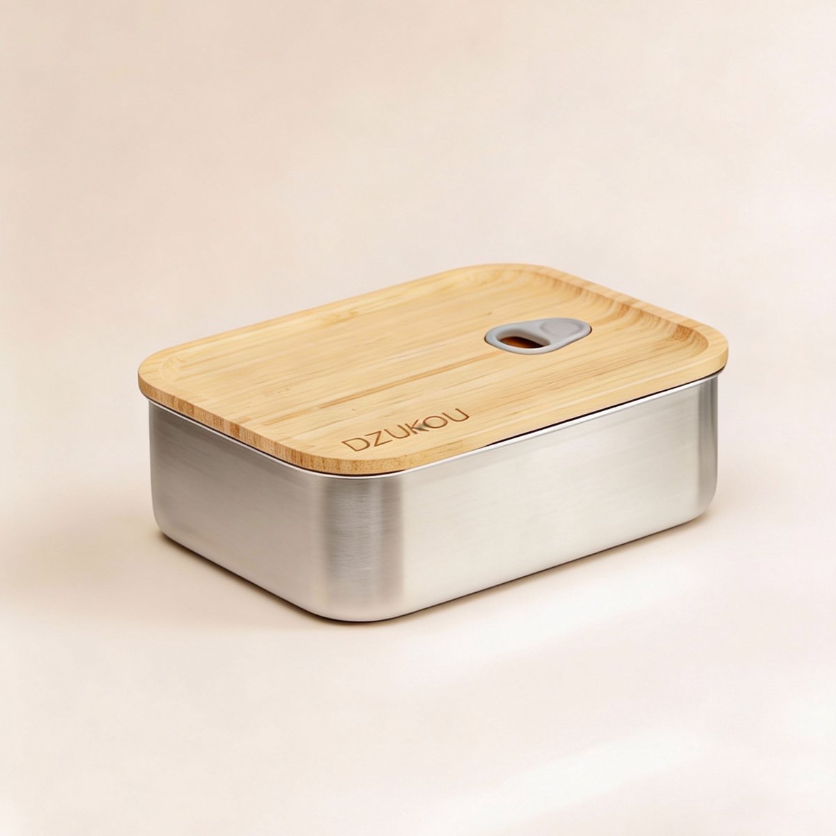Dzukou RVS Lunchbox Bamboe 1200 ml met vakverdeling – Lekvrij & plasticvrij