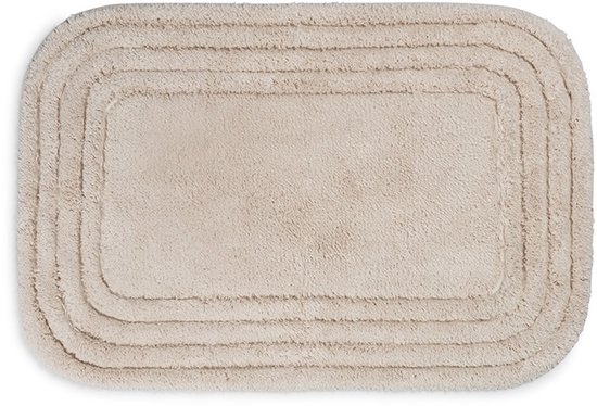 Yumeko badmat ovaal wit zand 60x90 - Biologisch & ecologisch